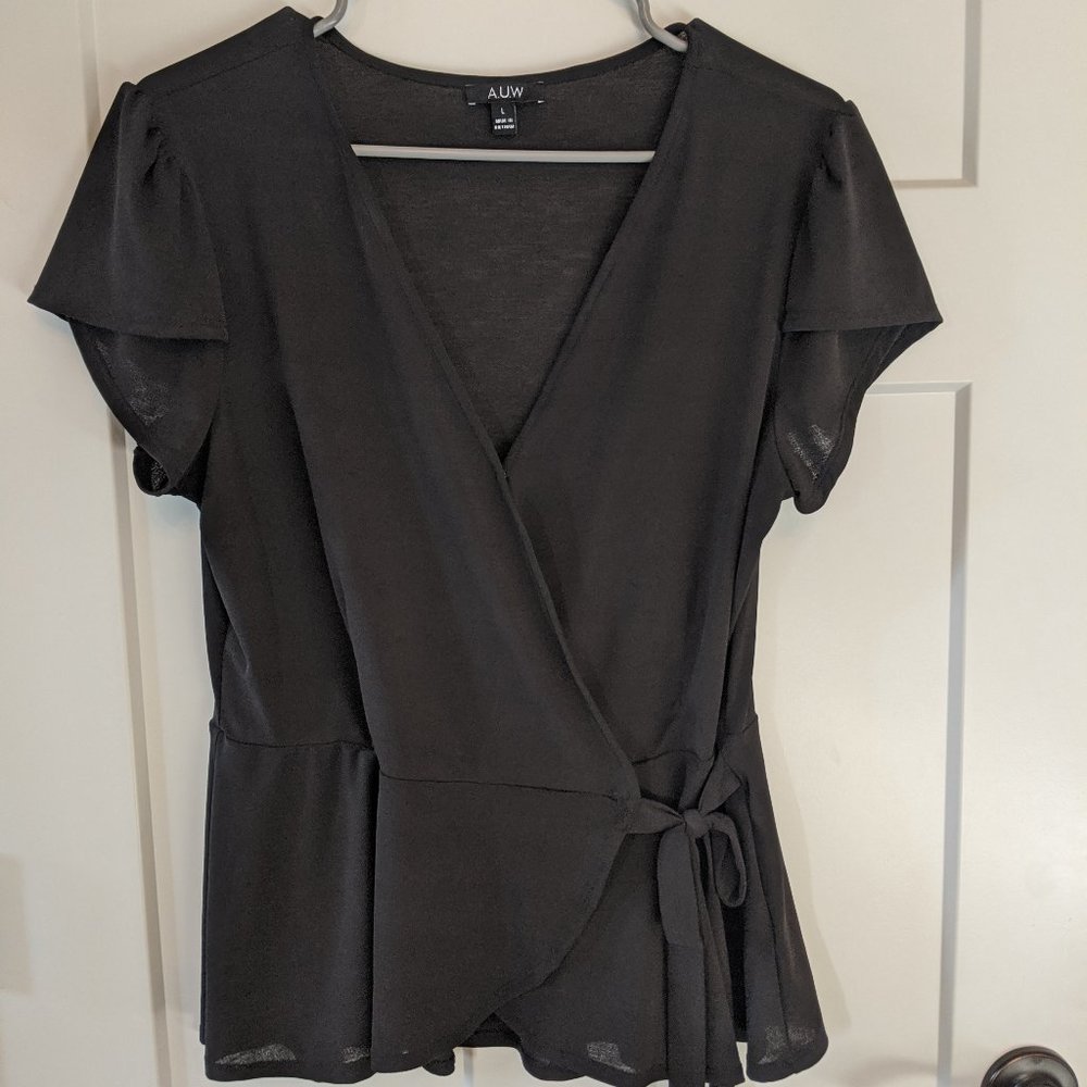 Black wrap top